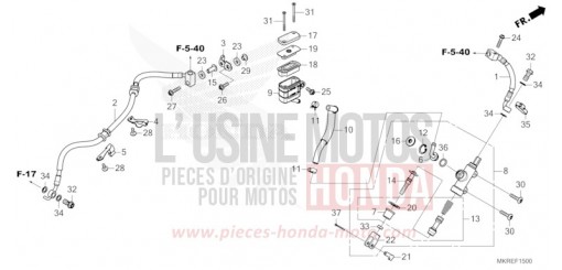REAR BRAKE MASTER CYLINDER CBR1000SPR de 2024